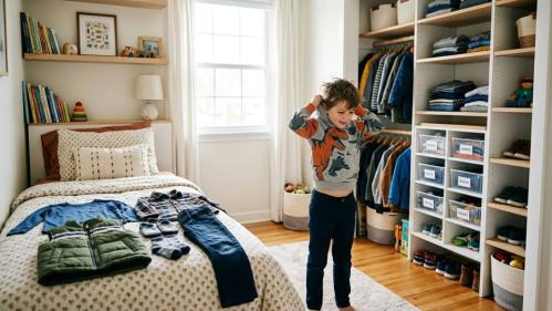 A helpful guide to organising kids clothes for unpredictable weather