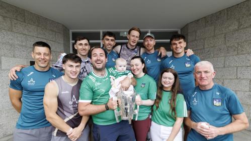 Limericks Hurling Heroes Bring Liam MacCarthy Cup to Crumlin Childrens Hospital