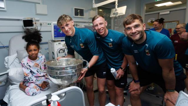 Mayos All-Ireland heroes bring the Sam Maguire to Temple Street