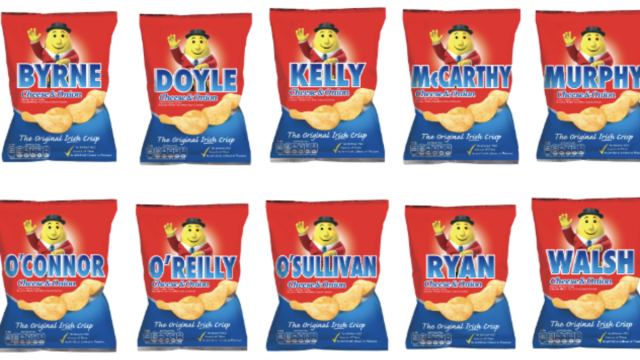 Taytos New Surname Packs Are the Most Irish Thing Ever