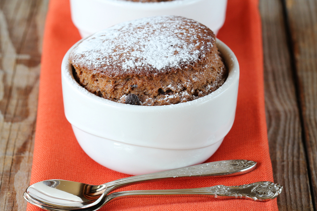 Chocolate pear pudding