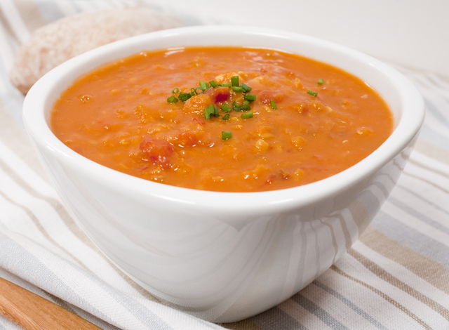 Spiced lentil and ginger soup