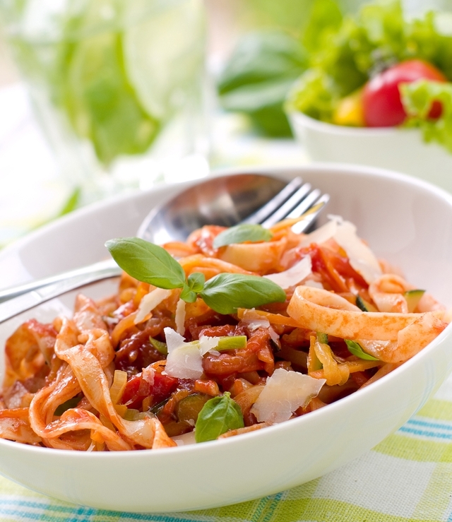 Tagliatelle with vegetable ragu