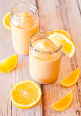 Orange pushup smoothie via Averie Cooks