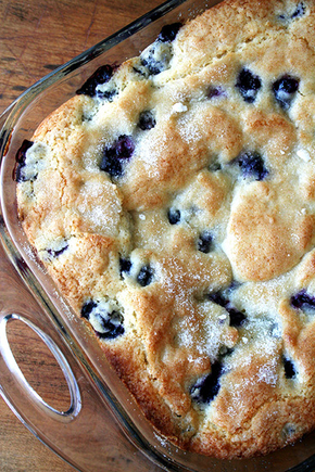 Buttermilk blueberry breakfast cake