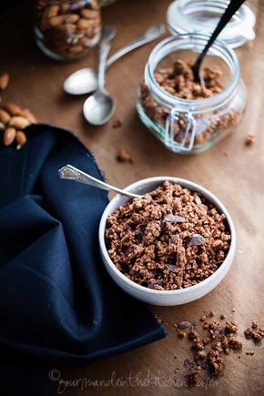 Gluten-free and grain-free chocolate granola
