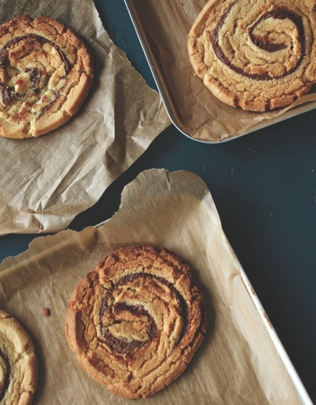 Hazelnut swirl cookies