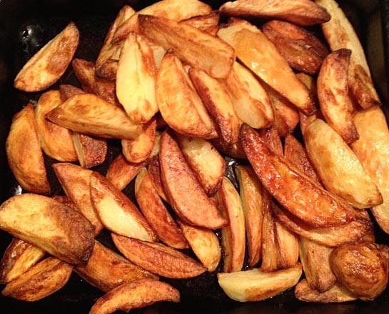 Oven roasted chips