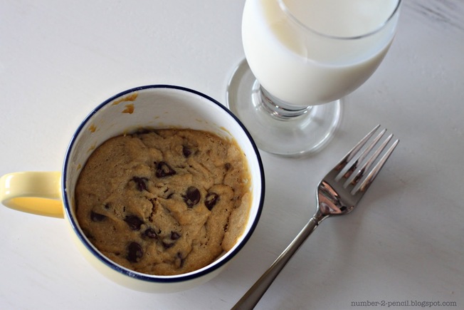 Chocolate chip cookie in a cup