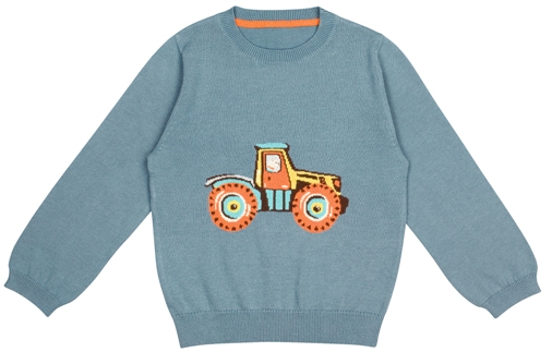 Tractor knitted jumper