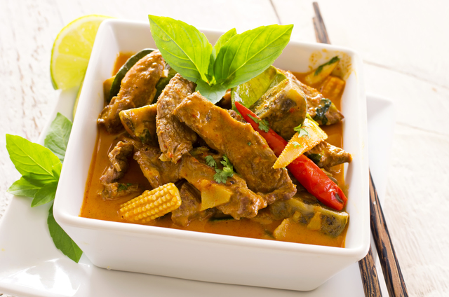 Thai red beef curry