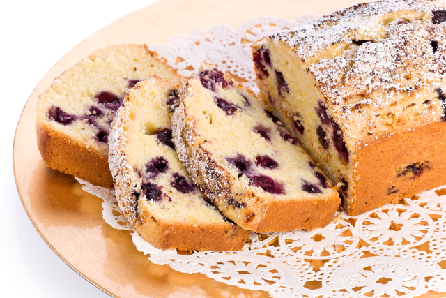 Orange and blueberry loaf cake