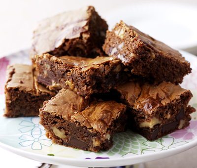 Caramel swirl chocolate brownies