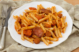Chicken and chorizo pasta