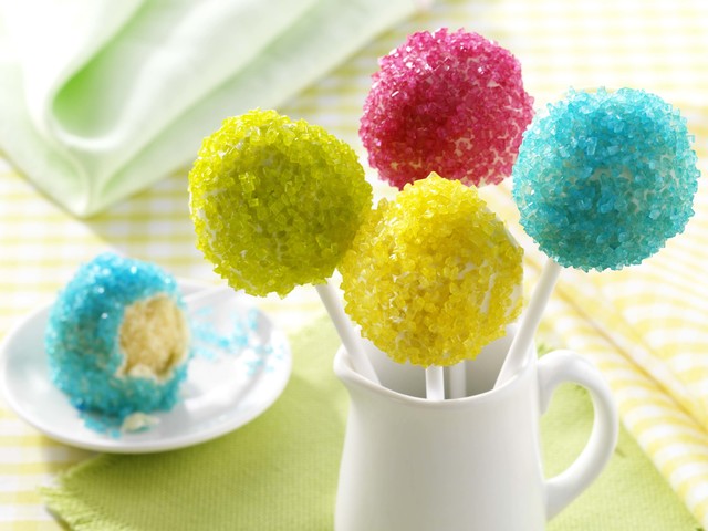 Neon cake pops