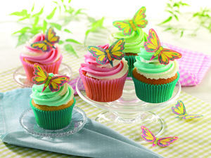 Butterfly swirl cupcakes