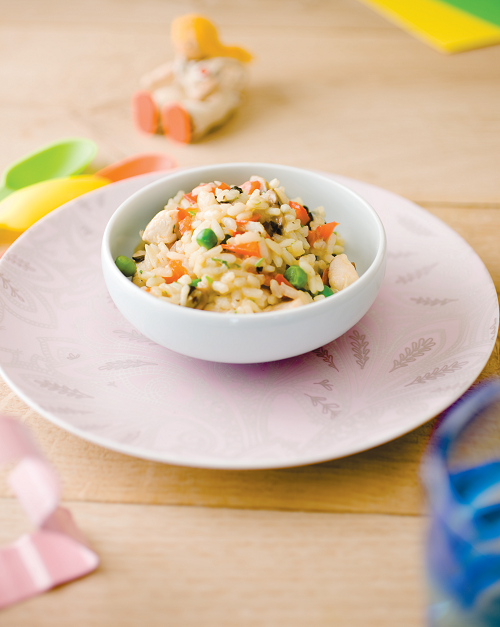 Chicken and vegetable risotto