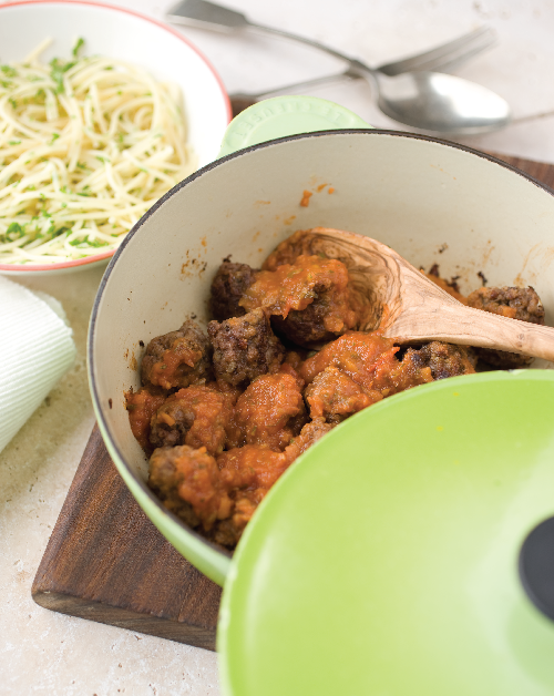 Meatballs with spaghetti