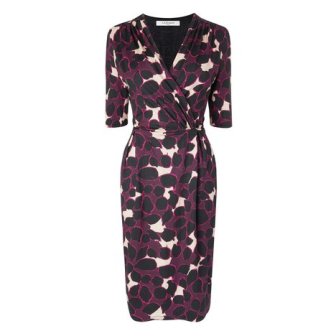 LK Bennett Floral print jersey wrap dress 
