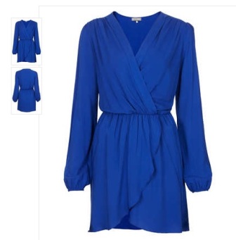 Topshop Cobalt Blue Wrap dress