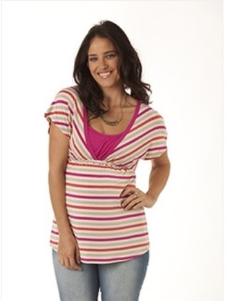 Pumpkin Patch Striped Tee Shirt