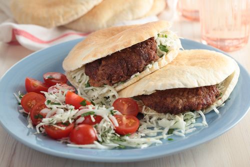 Greek pita burgers