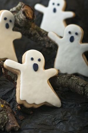 Spooky ghost cookies