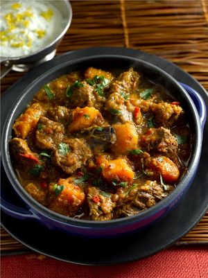 Beef curry with butternut squash