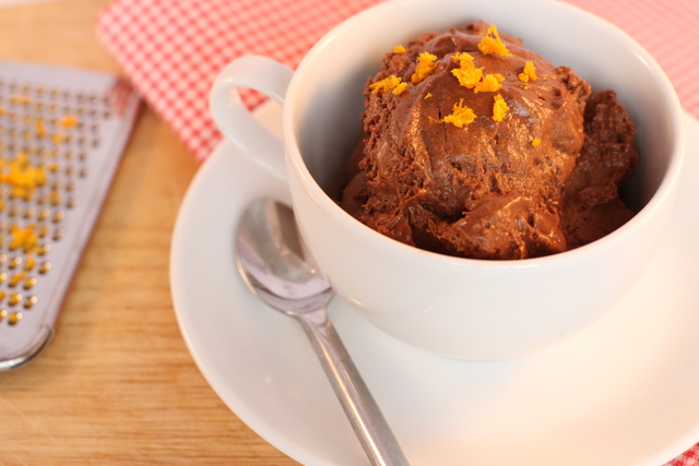 Chocolate and orange mousse