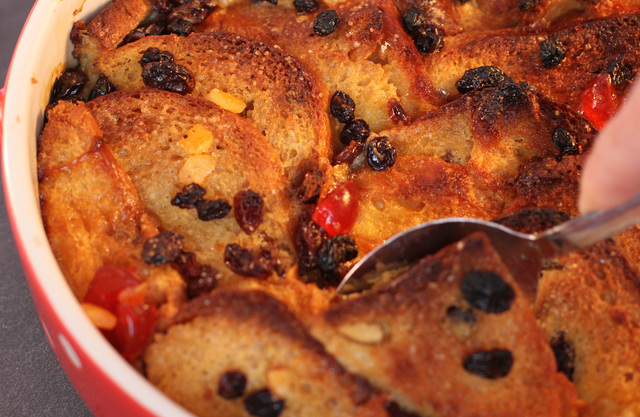 Luxury bread and butter pudding