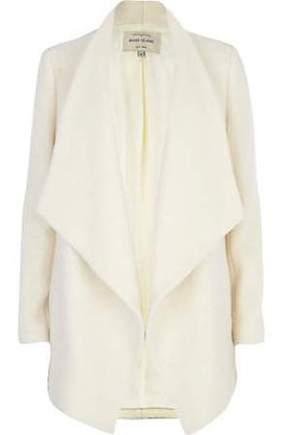 White Waterfall Coat