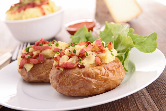 Bacon and cheese baked potato