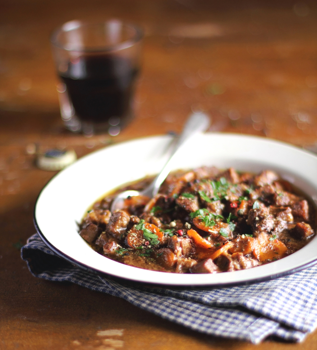 Lamb with lentils casserole