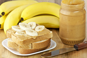 Banana and peanut butter 