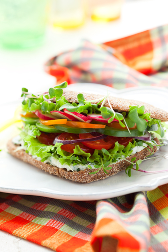 Salad sandwich with Hellmann’s Light Mayonnaise