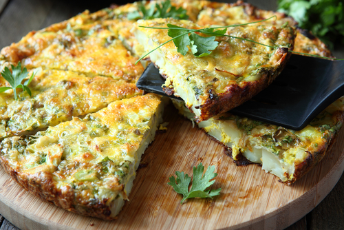 Potato frittata with chorizo