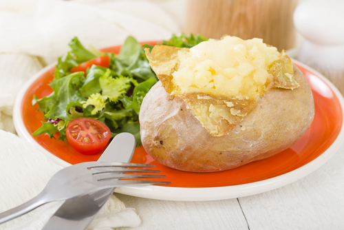 Jacket potato with sour cream