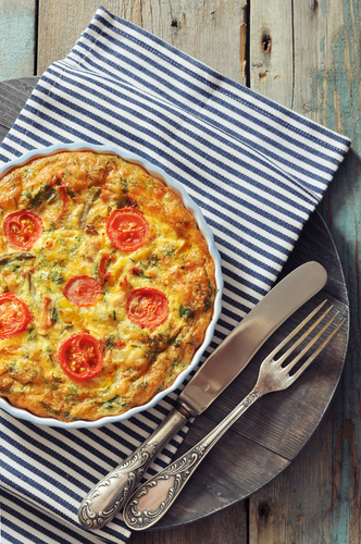 Tuna and cherry tomato bake