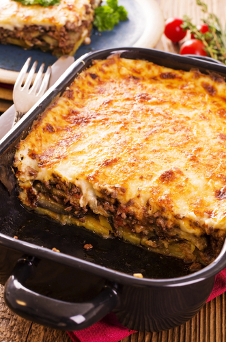 Traditional moussaka