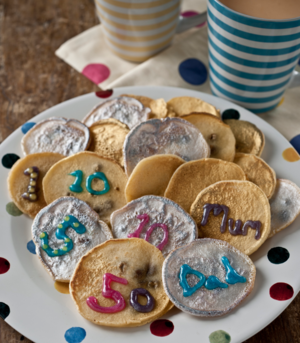 Gold and silver coin pancakes