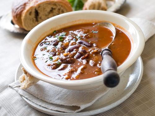 Easy beef taco soup