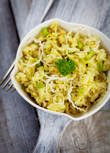 Creamy leek risotto