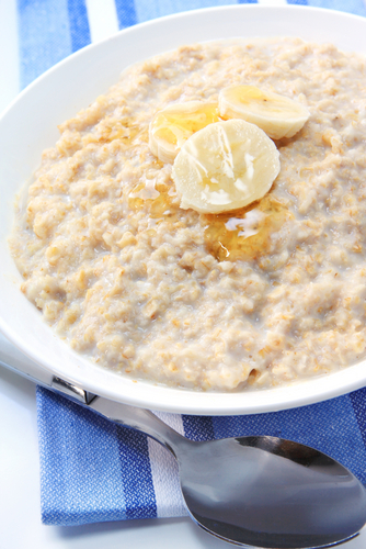 Banana and honey porridge