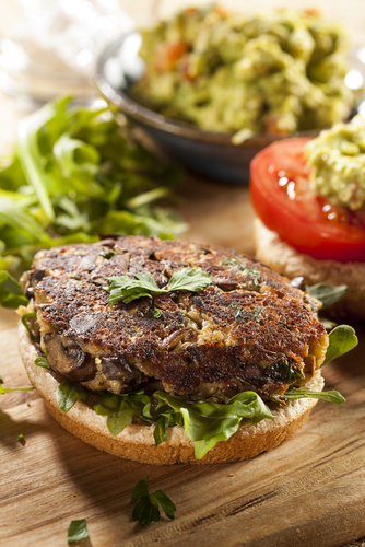 Mushroom veggie burgers