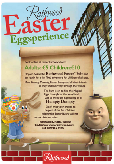 Easter train at Rathwoods Easter Eggsperience