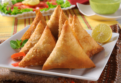 Vegetable samosas