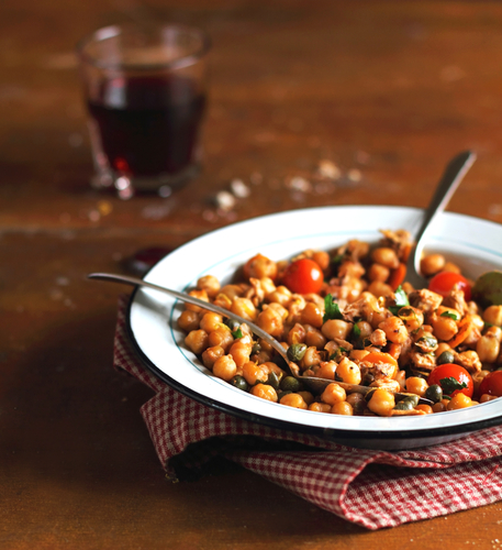 Chickpea and chicken salad