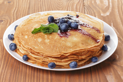 Wholemeal French crêpes