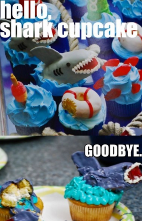 Shark Cupcake Fail
