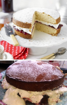 Victoria Sponge Cake Fail 